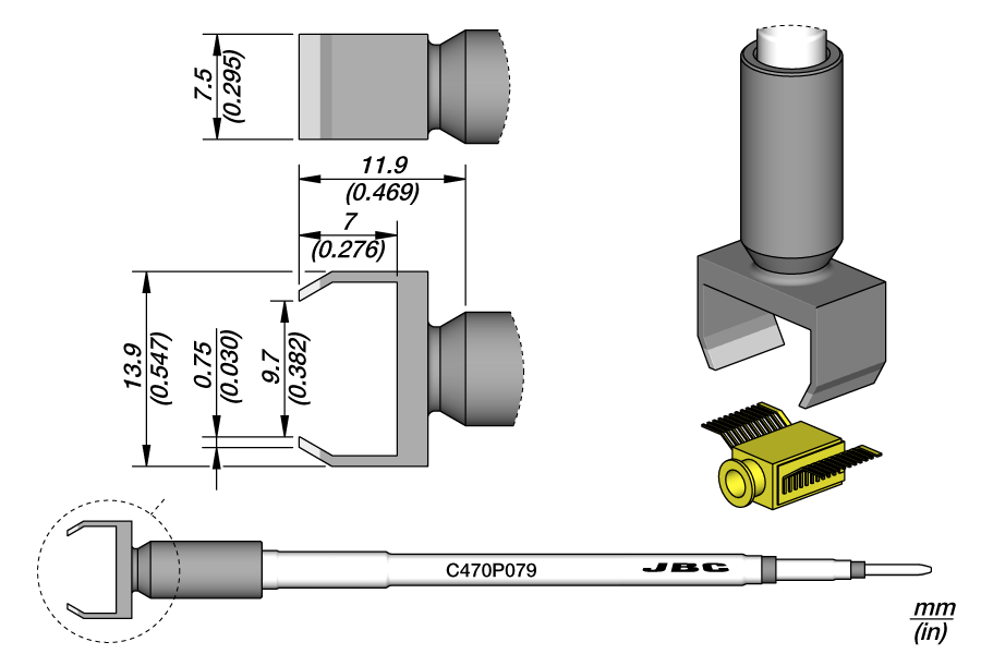 C470P079 - Fiber Coupled Chip Cartridge 7.5